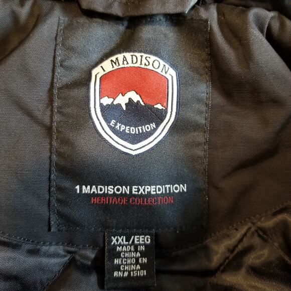 1 Madison Expedition Heritage Collection Women's Black Parka Long Coat Size XXL - Picture 3 of 11